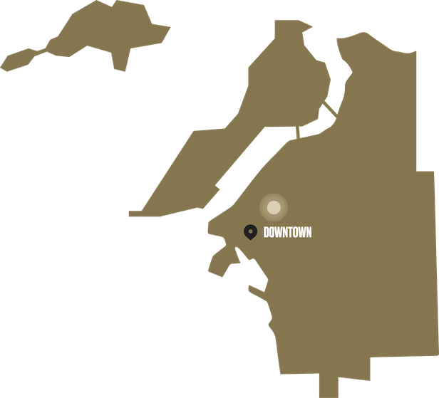 gold map of Fremantle