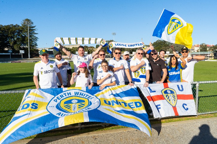 Leeds fans in Fremantle