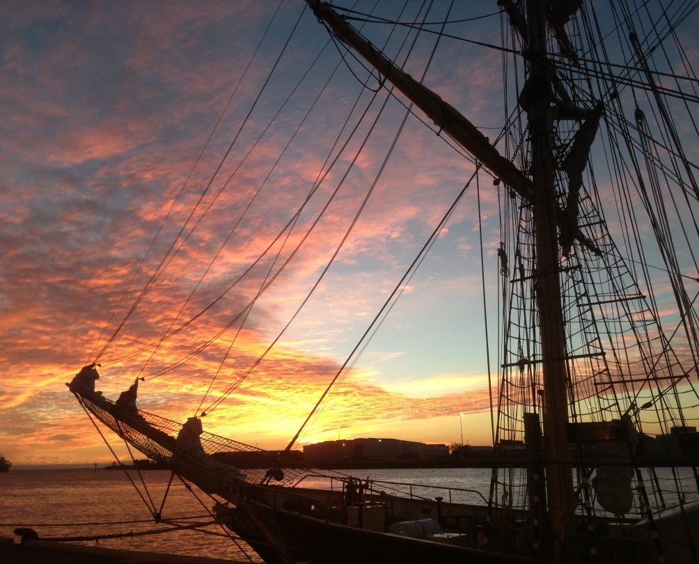 Leeuwin Ocean Adventure berthed in Port