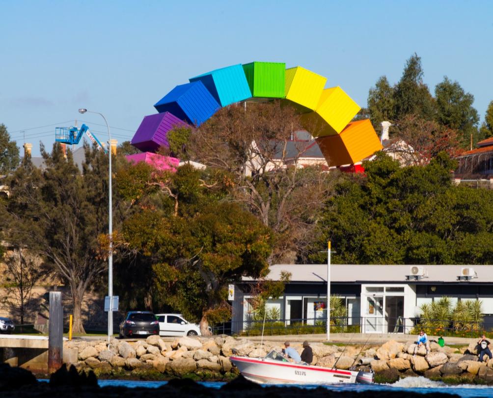 Recreational fishing from a boat on the Swan River