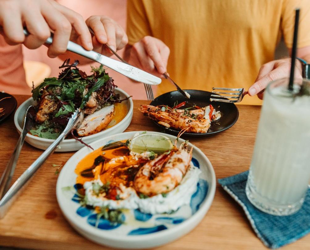 Plates of food at Wild in the Street