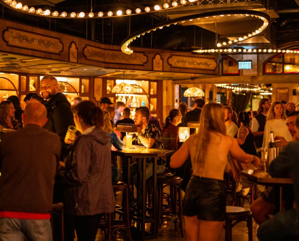 Flight Club Fremantle interior filled with people