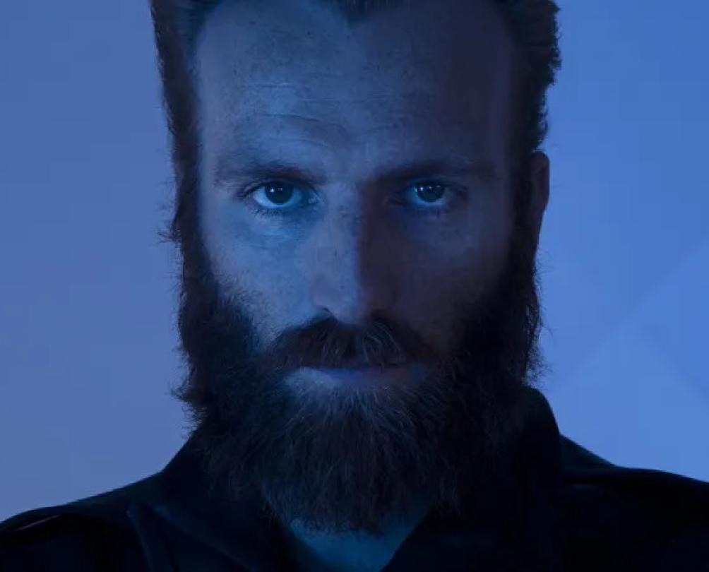 Face on Portrait of Ben Frost the artist