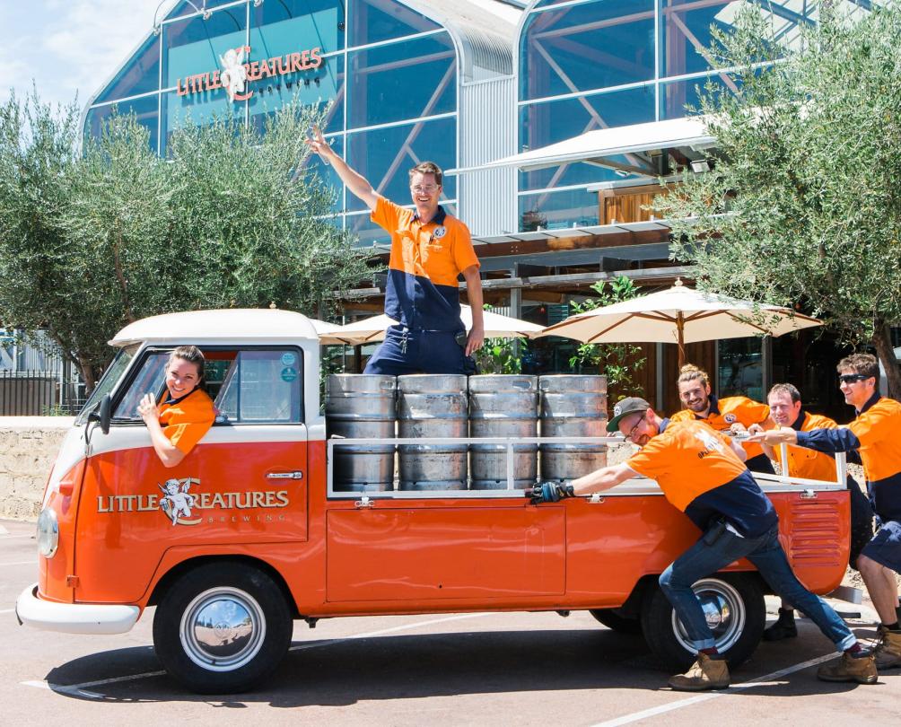 Brewers of Little Creatures on Elsie truck