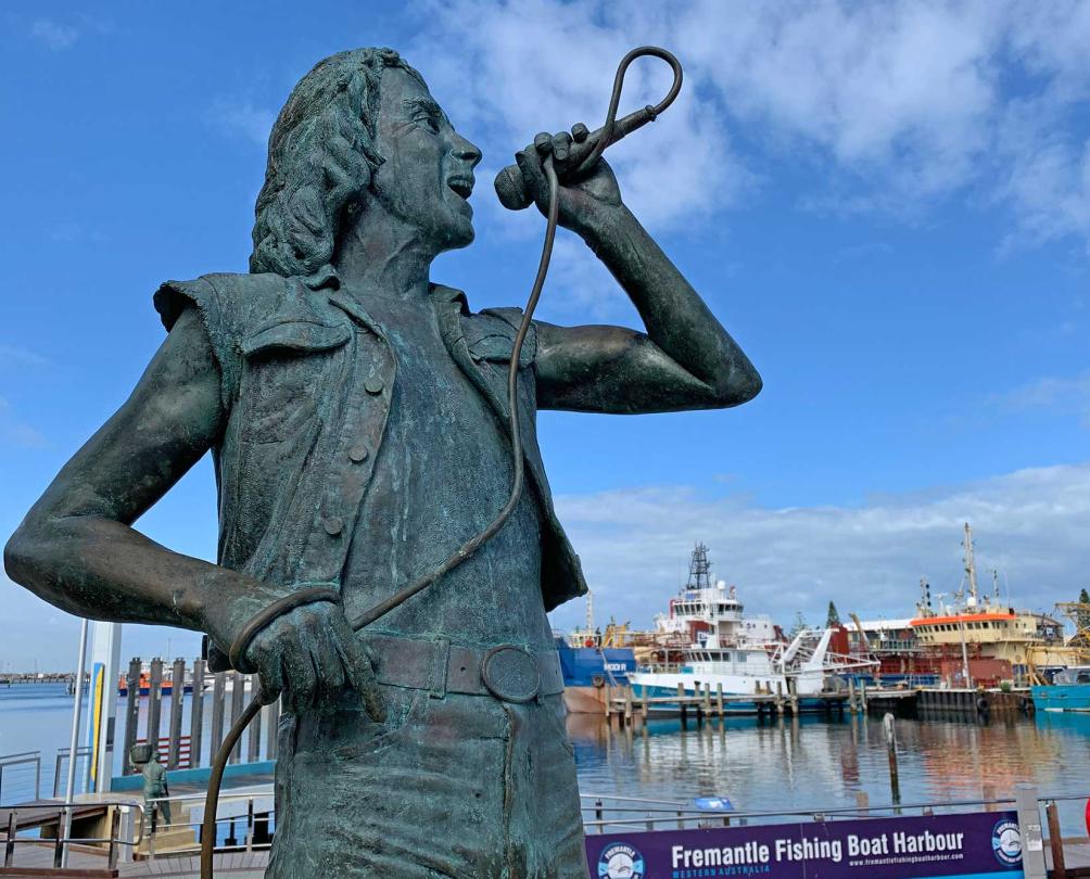 bon scott statue 