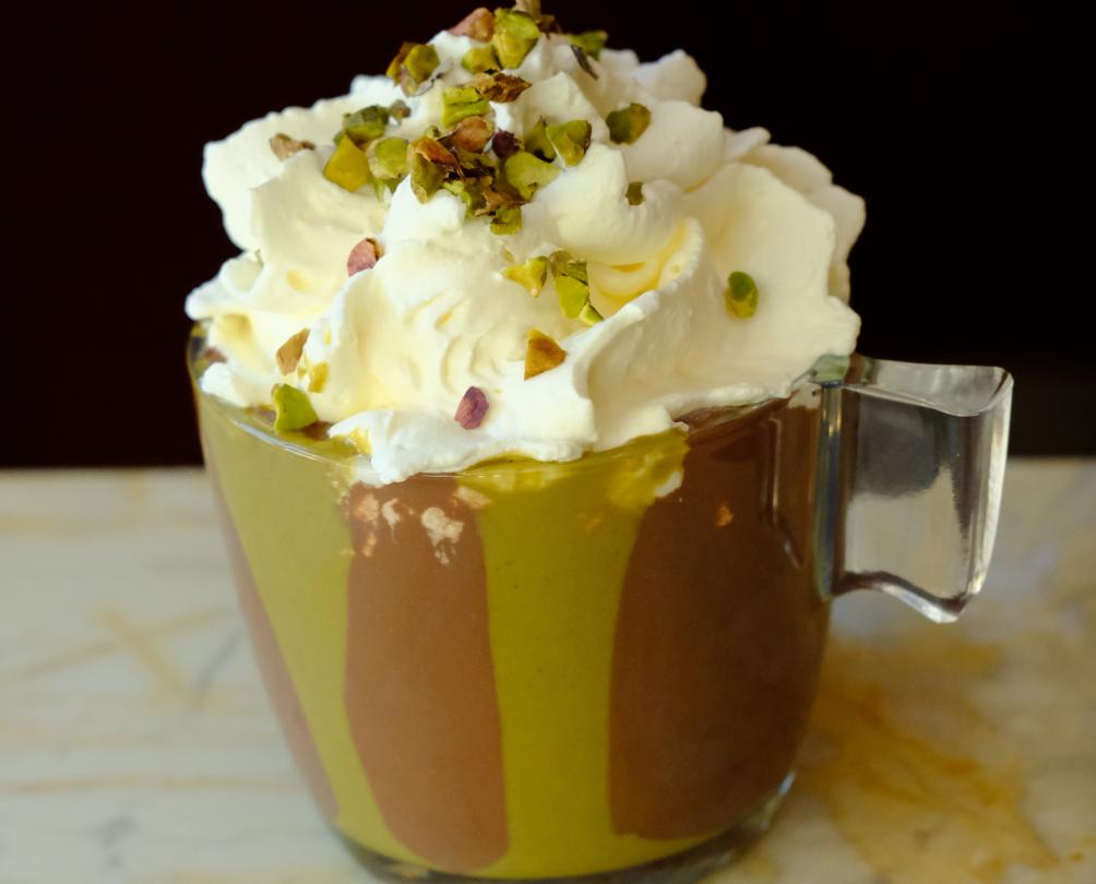 hot chocolate in a cup with whipcream