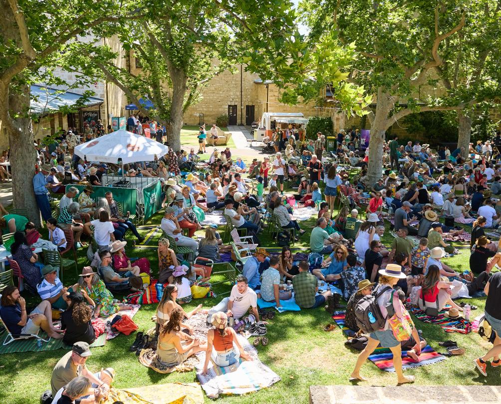 a crowd at Sunday Music Walyalup Fremantle Arts Centre