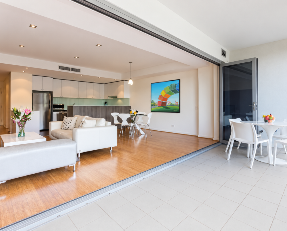 a living room at Stay Freo in Fremantle on High Street