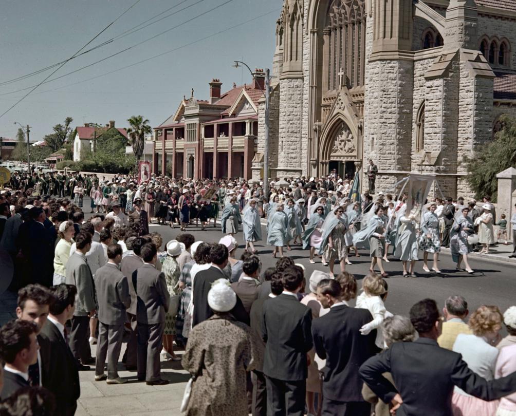 A historical photo from Blessing of the Fleet 1961