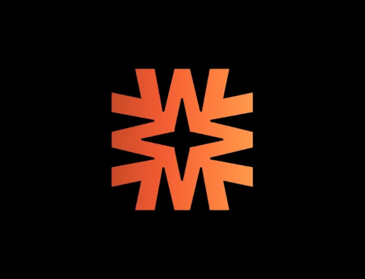 an orange West Tech Fest logo with a black background