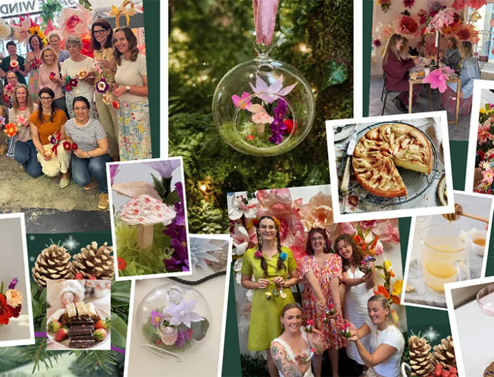 an event banner for fairy ornaments workshops at Jotterbooks in Fremantle